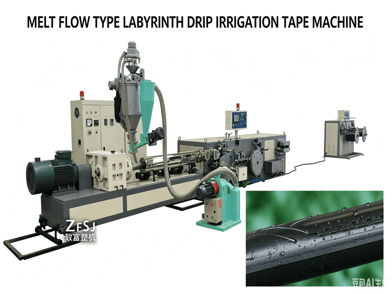Melt Flow Type Drip Irrigation Tape Machine Supplier for High Efficiency Plastic Extrusion Production