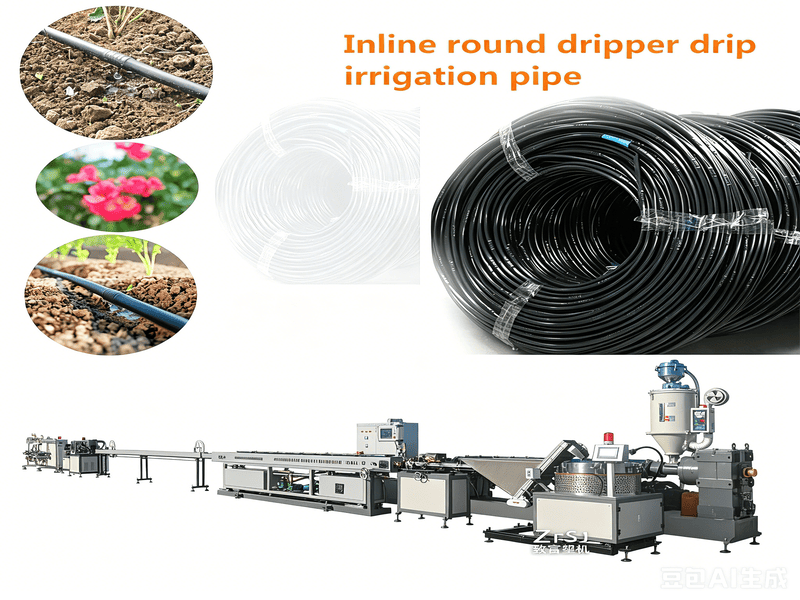 Inline Round Dripper Irrigation Pipe Machine Manufacturer for Agricultural Irrigation Production