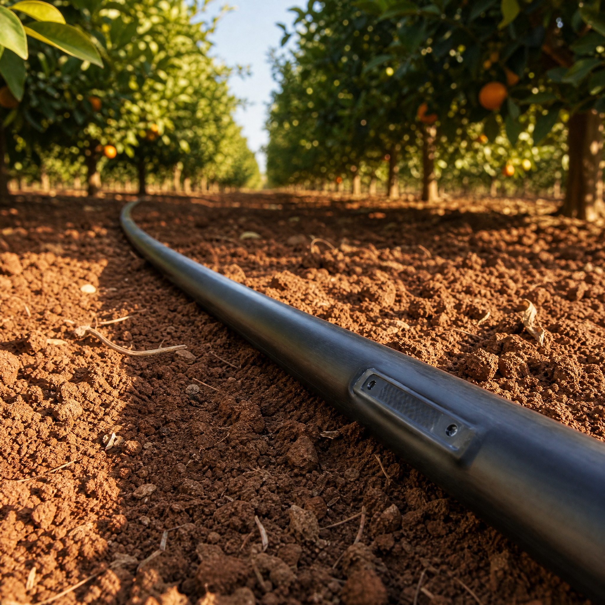 Inline Cylindrical Emitter Dripline for Citrus Orchards in South Africa