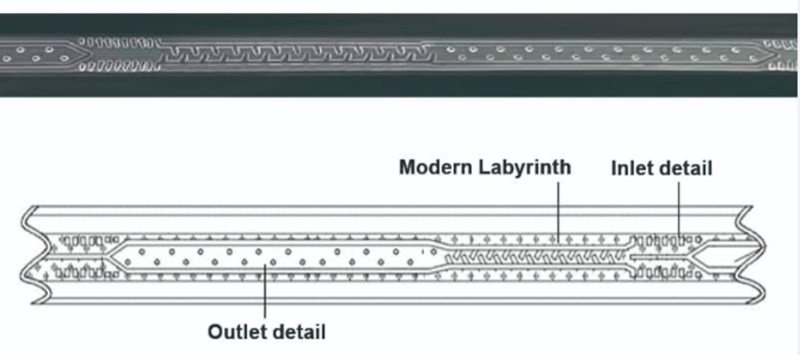2T Labyrinth Drip Irrigation Tape